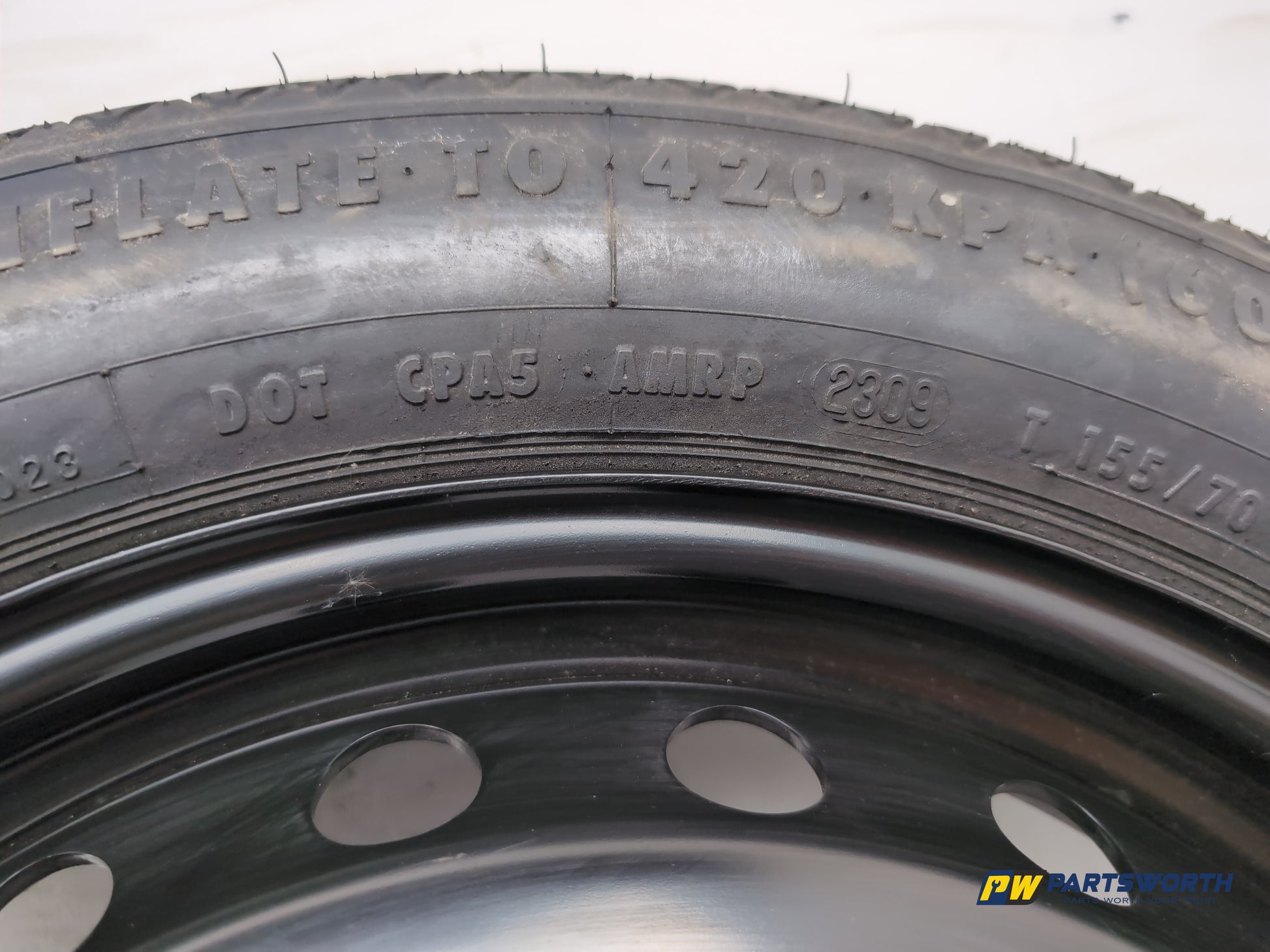 Mercedes-Benz E220 E-Class W212 Space Saver Wheel And Tool Kit 155/70 R17 - photo 5