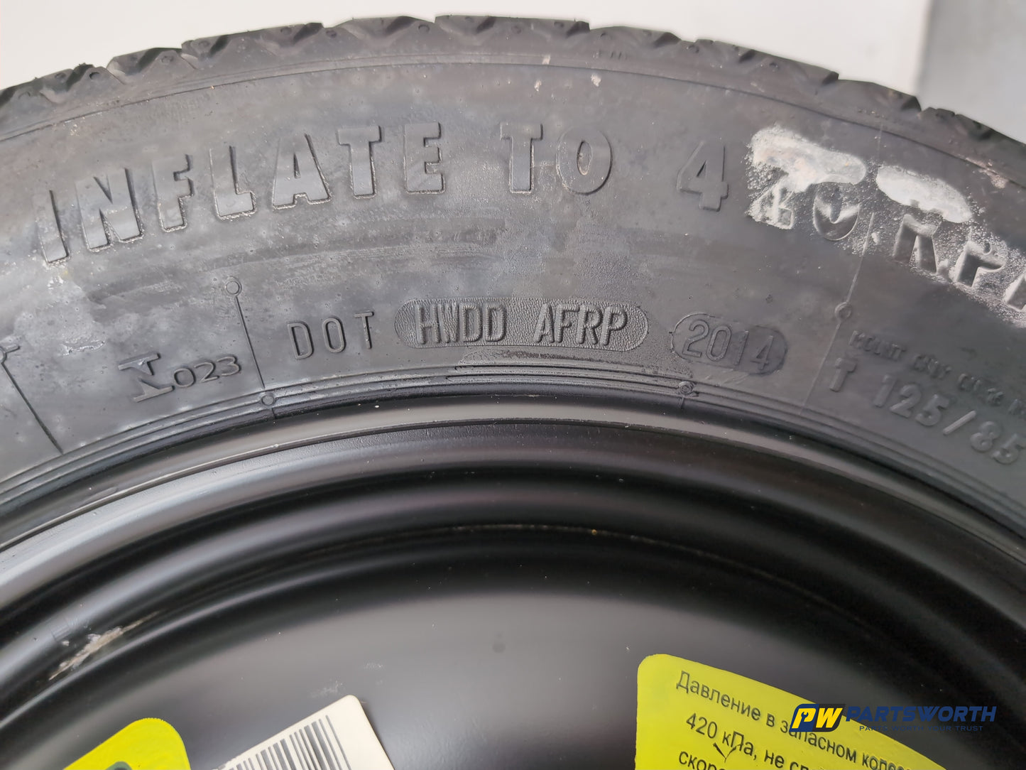 Peugeot 308 Allure Blue Hdi Space Saver Spare Wheel And Tool Kit 125/85 R16 - photo 5
