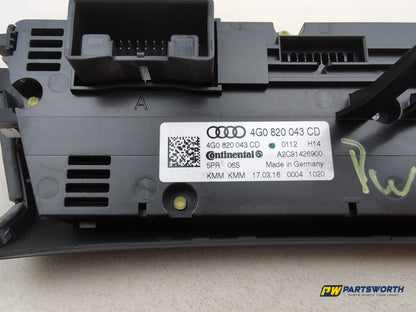 Audi A6 S Line Black Ed Tdi Quat Heater Control Assembly 4g0820043cd 2011-2018 - photo 5