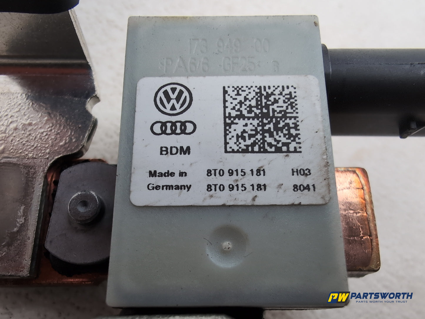 Audi A6 S Line Black Ed Tdi Quat Sa Negative Battery Terminal Wire 8t0915181 - photo 5