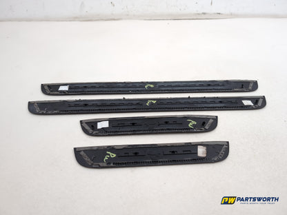 Audi A6 S Line Black Door Sill Trim Plate Set Front And Back 4g0853373 2011-2018 - photo 5