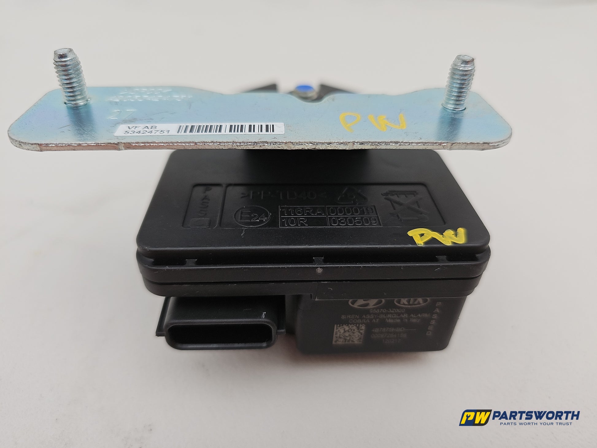 Hyundai I40 Style Blue Drive Alarm Anti Theft Siren Horn 958703z000 2011-2019 - photo 5