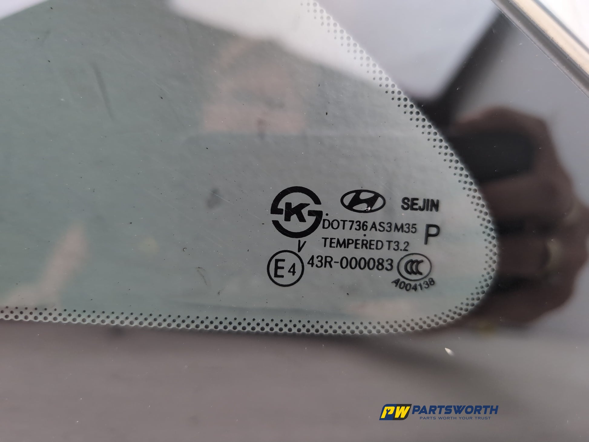 Door Glass Quarter Light Rear LH 4