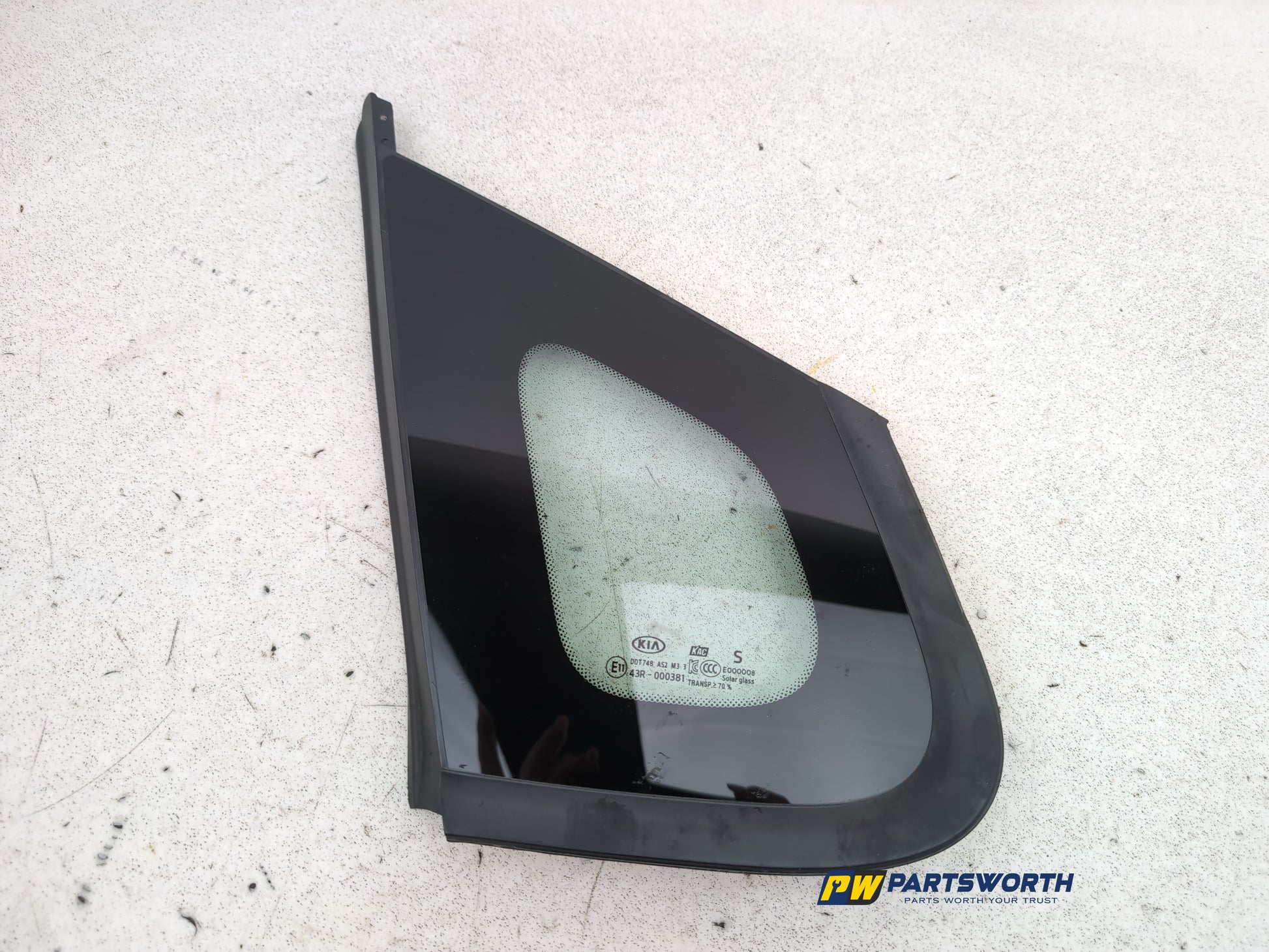 Door Glass Quarter Light Rear LH 7