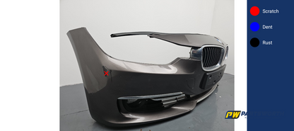 Bmw 3 Series F30 F31 Front Bumper Brown B65 2012 2013 2014 2015 Pre-Lci - photo 2