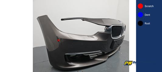 Bmw 3 Series F30 F31 Front Bumper Brown B65 2012 2013 2014 2015 Pre-Lci - photo 2